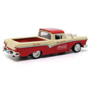PREORDER Atlas 820068 1957 Ford Ranchero Pickup, Assembled, Coca-Cola (red, tan, Take Some Home Today)