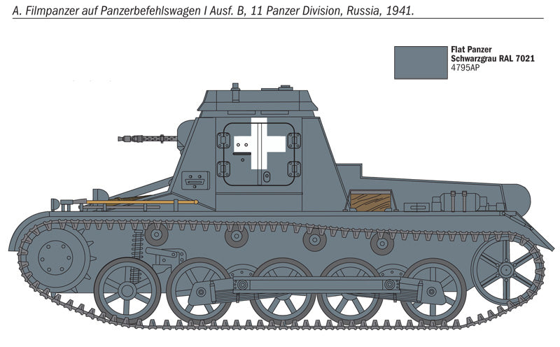 Italeri 7072 - SCALE 1 : 72 Sd.Kfz..265 Panzerbefehlswagen