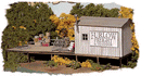Bar Mills Scale Model Works HO 712 Furlow Freight & Transfer, Laser-Cut Wood Kit, 6 x 2-1/2" 15.2 x 6.4cm