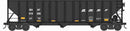 PREORDER Bowser N 38212 100-Ton 3-Bay Open Hopper with Coal Load, BNSF Railway