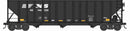 PREORDER Bowser N 38238 100-Ton 3-Bay Open Hopper with Coal Load, Norfolk Southern