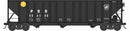 PREORDER Bowser N 38241 100-Ton 3-Bay Open Hopper with Coal Load, Pennsylvania Railroad