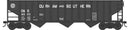PREORDER Bowser HO 43462 70-Ton 14-Panel 3-Bay Hopper, Durham and Southern