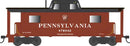 Bowser HO 43421 PRR Class N8 Steel Center-Cupola Cabin Car (Caboose), Pennsylvania Railroad