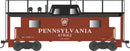 Bowser HO 43417 PRR Class N8 Steel Center-Cupola Cabin Car (Caboose), Pennsylvania Railroad