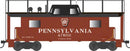 Bowser HO 43419 PRR Class N8 Steel Center-Cupola Cabin Car (Caboose), Pennsylvania Railroad