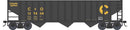 PREORDER Bowser HO 43446 70-Ton 14-Panel 3-Bay Hopper, Chessie C&O