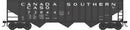 PREORDER Bowser HO 43448 70-Ton 14-Panel 3-Bay Hopper, Canada Southern