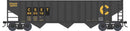 PREORDER Bowser HO 43452 70-Ton 14-Panel 3-Bay Hopper, Chessie CSXT