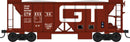 PREORDER Bowser HO 43669 70-Ton 2-Bay Ballast Hopper with Side Chutes (Ballast Gates), Grand Trunk Western
