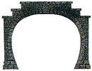 Busch HO 7027 Double-Track Tunnel Portals (2)