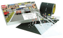 Busch HO 7096 Road Construction Set, 78-3/4" 2m of Paved Road, Paved Area Mat & 50 European Signs