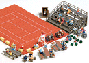 Busch HO 1142 Outdoor Seating Set Kit, Includes Benches, Bleachers, Picnic Tables, etc.