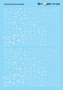 Microscale HO 87-1522 Railroad Decal Set, Assorted Chalk Boxcar Markings