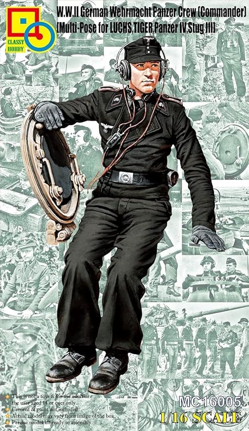 Classy Hobby 1/16 W.W.II German Wehrmacht Panzer Crew (Commander)