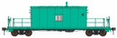PREORDER Bowser HO 71035 N9 Transfer Caboose with Flashing Marker, Painted, Unlettered (green)