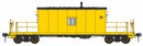 PREORDER Bowser HO 71036 N9 Transfer Caboose with Flashing Marker, Painted, Unlettered (yellow, black)