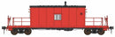 PREORDER Bowser HO 71037 N9 Transfer Caboose with Flashing Marker, Painted, Unlettered (red, black)