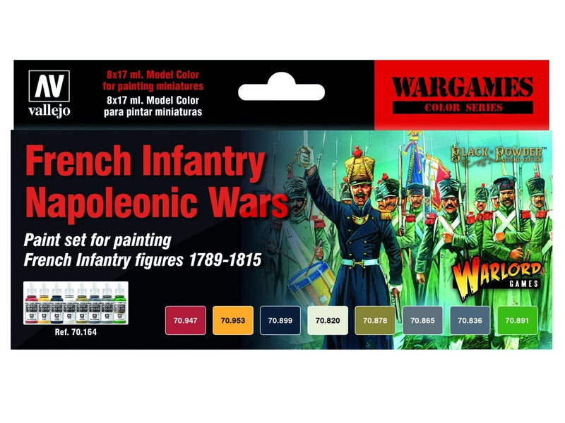 Vallejo Acrylic Paints 70164 Fren Infantry Nap War Paint Set (8-Pack)