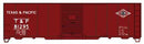 Accurail HO 3563 AAR 40' Single-Door Steel Boxcar Kit, Texas & Pacific 81295 (Boxcar Red, T&P Diamond Logo)