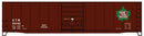 Accurail HO 5508 50' Steel Boxcar, 8' Superior Doors, Roofwalk, High Ladder Kit, Grand Trunk Western 595782 (Boxcar Red, green, Leaf Logo)