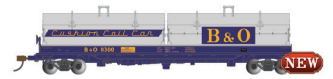 Bachmann HO 71425 55' Steel Coil Car with Coil Load and Angled Hood, Baltimore and Ohio