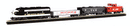 Bachmann Trains HO 13002 Budd 85' Full-Length Dome with Lights, Ready-to-Run, Silver Series, Santa Fe (silver)