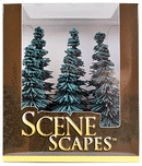 Bachmann Trains HO 32012 Blue Spruce Trees, SceneScapes, 5, 6" 12.7, 15.2cm (6)