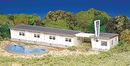 Bachmann Trains HO 45214 Motel W/Swimming Pool, Plasticville U.S.A. Kit, 4-1/8 x 12-3/4" 10.5 x 32.4cm