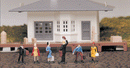Bachmann Trains HO 42330 Figures, Passengers Waiting (6)