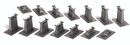 Bachmann Trains HO 44471 E-Z Track, Graduated Pier 14-Piece Set