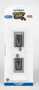 Bachmann Trains HO 44591 Hayes Wheel Stop with Nickel Silver Rail & Gray Roadbed, E-Z Track (2)