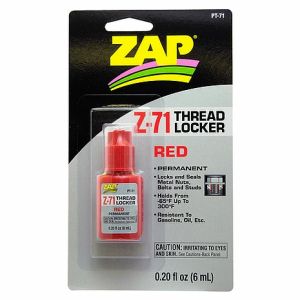 Zap 71 Red Threadlock 0.2 oz (Permanent Strength)