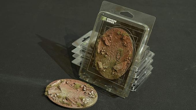 Gamers Grass Battle Ready Bases - Badlands - Oval 120mm (x1)