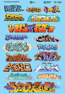 Microscale HO 87-1533 Graffiti Decal Set, Contemporary (Set