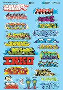 Microscale HO 87-1534 Graffiti Decal Set, Contemporary (Set