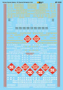 Microscale HO 87-1010 Railway Express Agency, REA, 50' Refrigerator Car (Express, Ice) 1953-1967