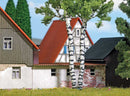 Busch HO 7438 Matte-Look Weathered Cardstock Wall Sheet 2-Pack, Weathered Brick Wall 8-1/4 x 5-13/16 x 1/32" 21 x 14.8 x .06cm
