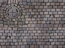 Busch HO 7417 Printed Surface Sheets (2) Each 8-1/4 x 5-13/16 x 1/64" 210 x 148 x 0.6, Cobblestone Street