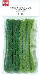 Busch N 7155 Moss Hedges, Green 39.4 x 3/8" 100 x 1cm