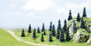 Busch 6498 Pine Tree Assortment, 1-9/16 to 3-1/2" 4 to 9cm (20)