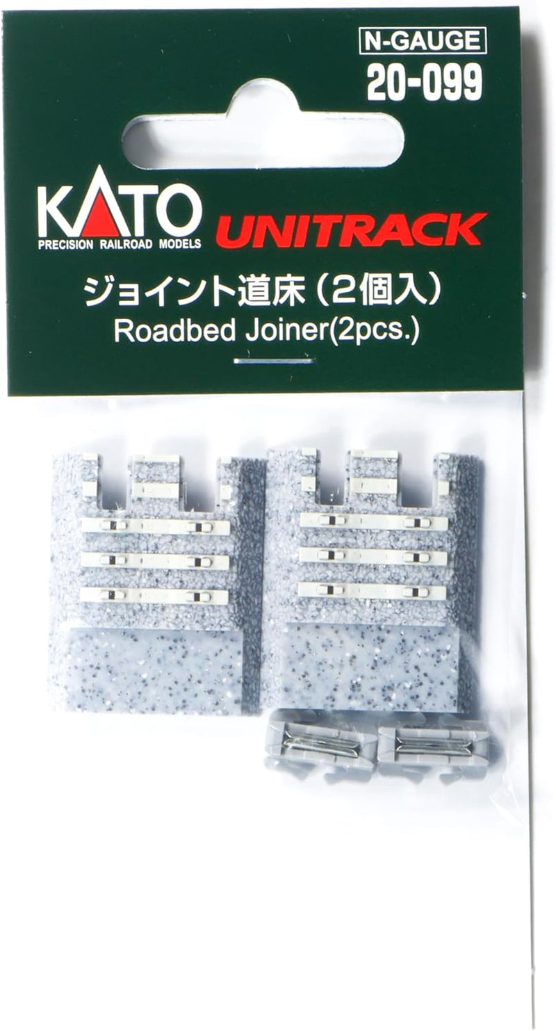 Kato 20-099 Roadbed Joiners -- Interface for Unitrack and Conventional Track on Cork Roadbed pkg(2), N Scale