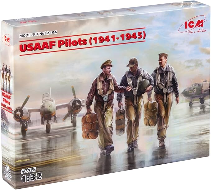 ICM 1/32 USAAF Pilots (1941-1945) (3 figures) (100% new molds)