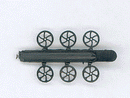 Cal-Scale HO 487 Brake Wheel, Plastic (6)
