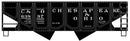 Accurail HO 81863 55-Ton Panel-Side 2-Bay Hopper Kit, Chesapeake & Ohio