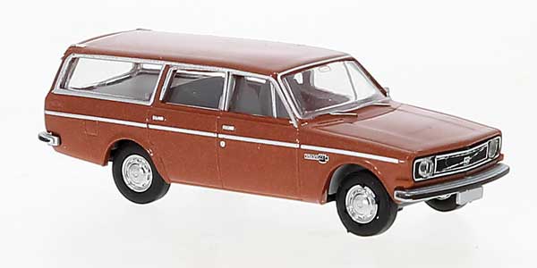 Brekina Automodelle 29471 1968-1973 Volvo Series 145 Station Wagon - Assembled -- Copper, HO Scale