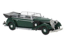 PREORDER Brekina HO 21056 1938 Mercedes-Benz 770K Limousine, Assembled, Top Down (dark green)