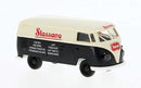 Brekina HO 32785 1960-1963 Volkswagen T1b Kasten Cargo Van, Assembled, Stassano (black, white, red, German Lettering)
