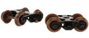 Atlas N 22060 Roller Bearing Caboose Trucks, 1 Pair (No Couplers)