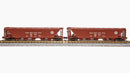 BLI 7250 H32 Covered Hopper, PRR, Freight Car Red with White Circle Keystone, 2-pack A, N Scale
